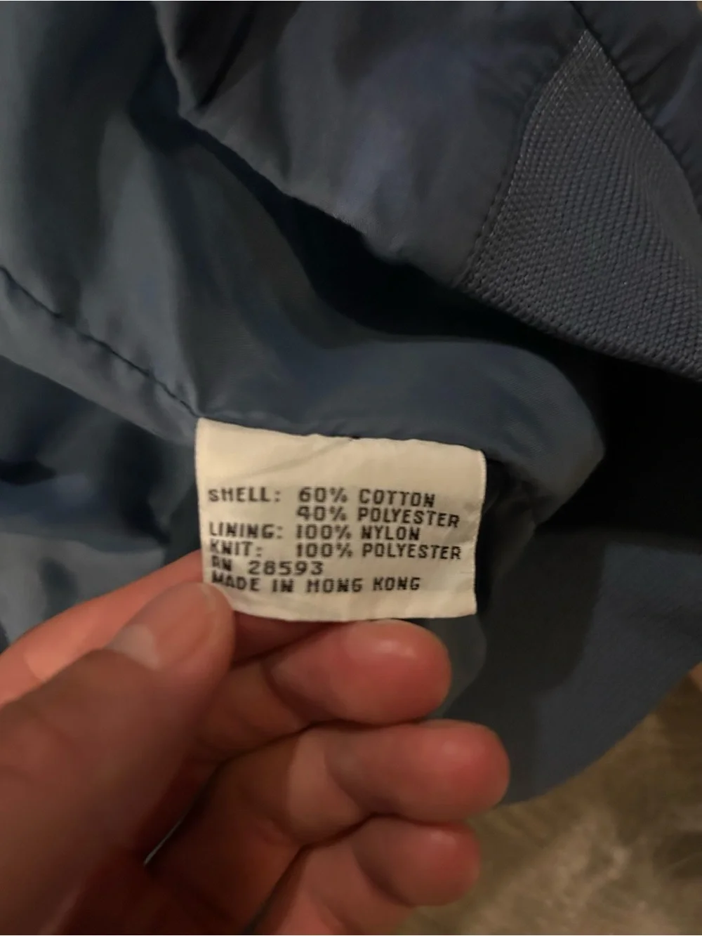 Vintage Members Only Navy Blue Bomber Jacket Size 40 Flaws